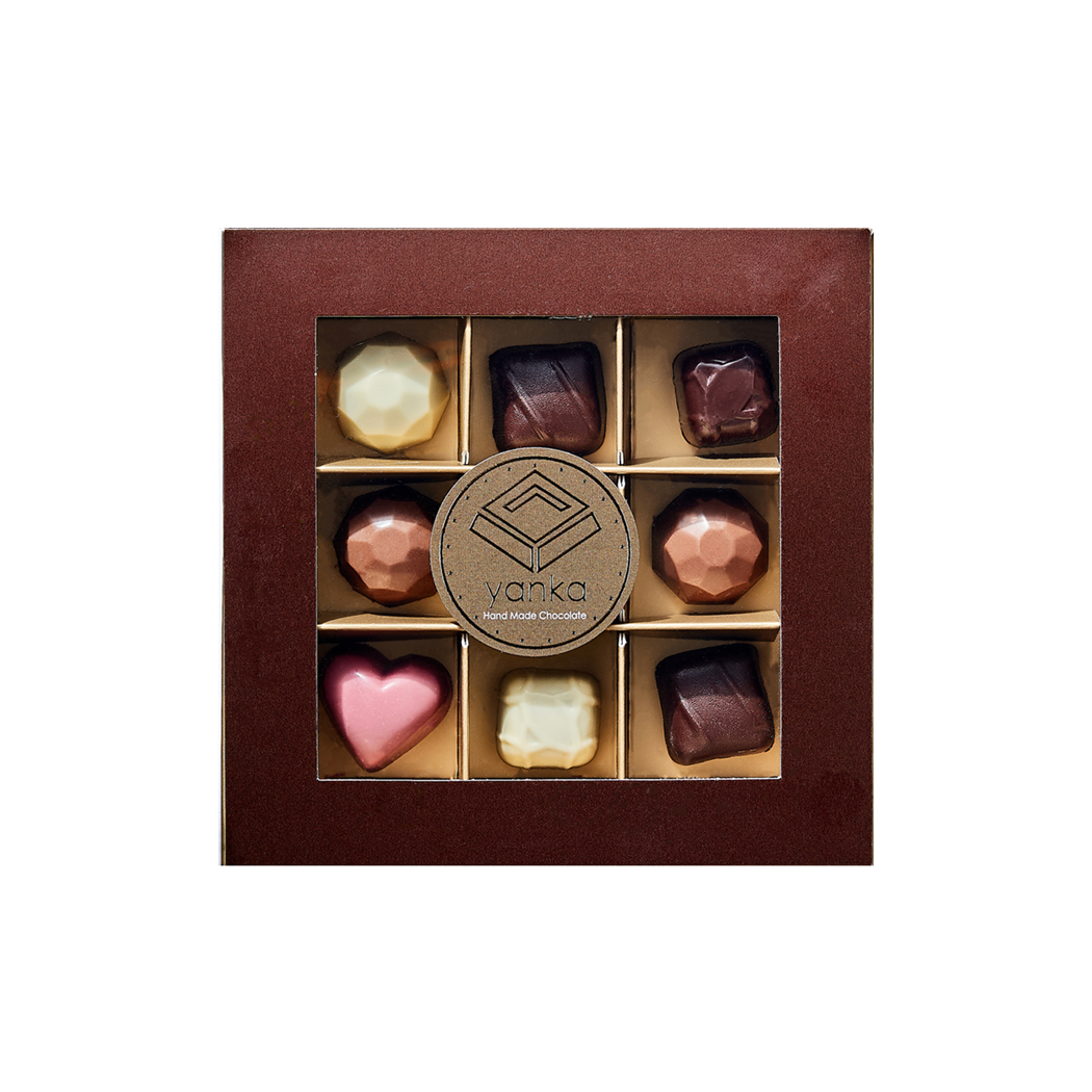 9 פרלינים בעבודת יד