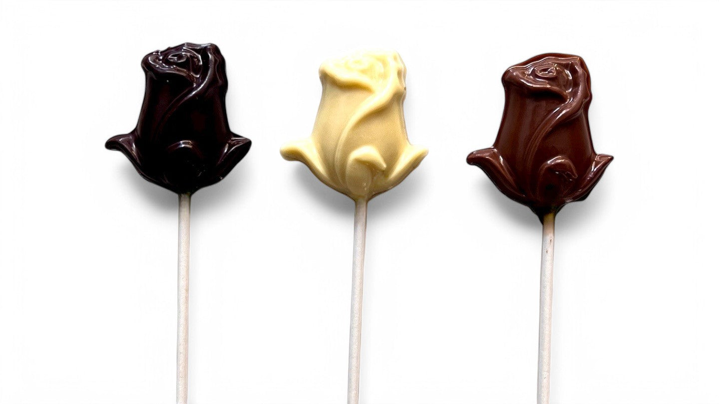 לקקן בצורת ורד משוקולד בלגי