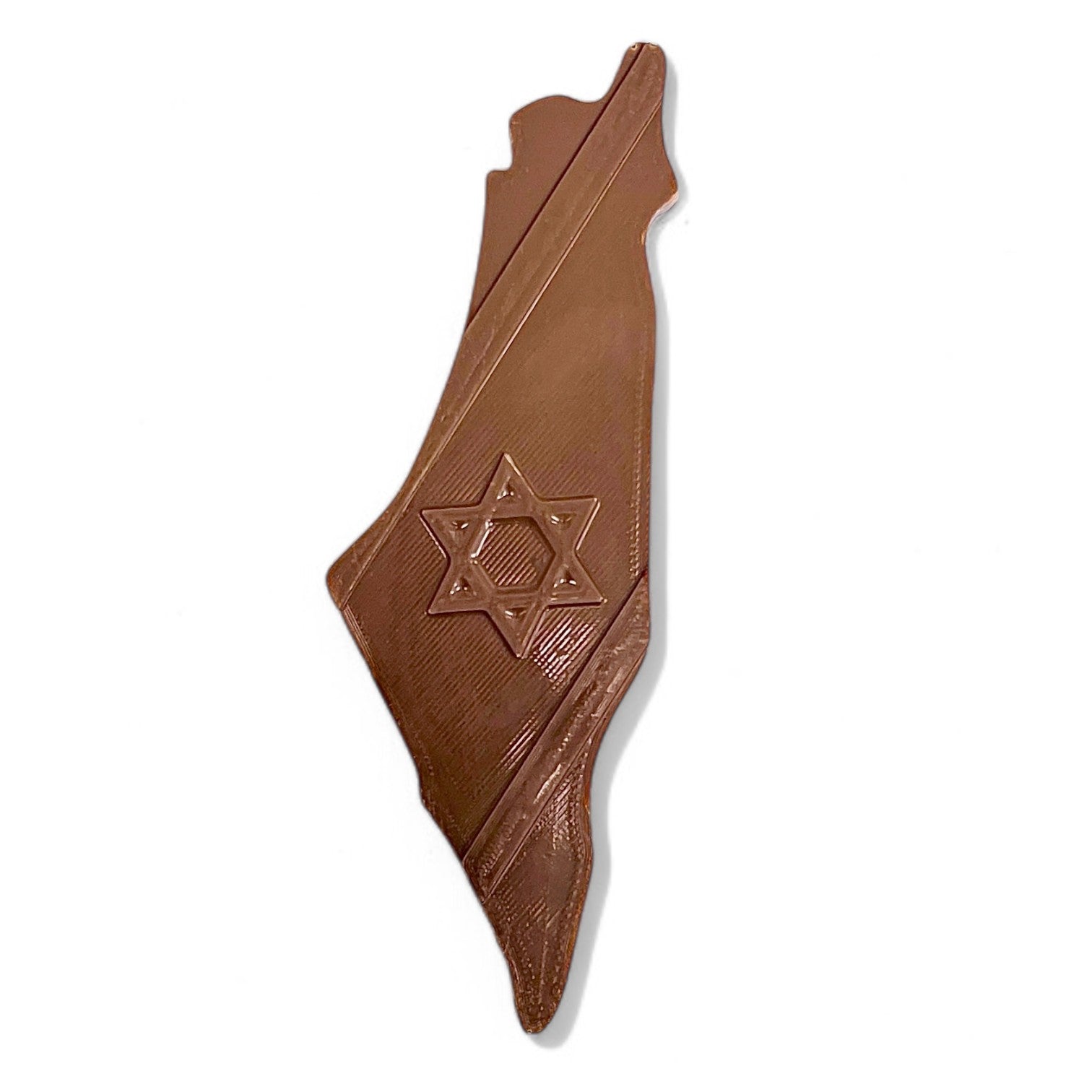 טבלת שוקולד בלגי בצורת מפת ארץ ישראל