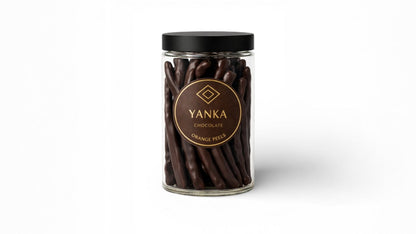 קליפות תפוז מצופות שוקולד מריר טבעוני