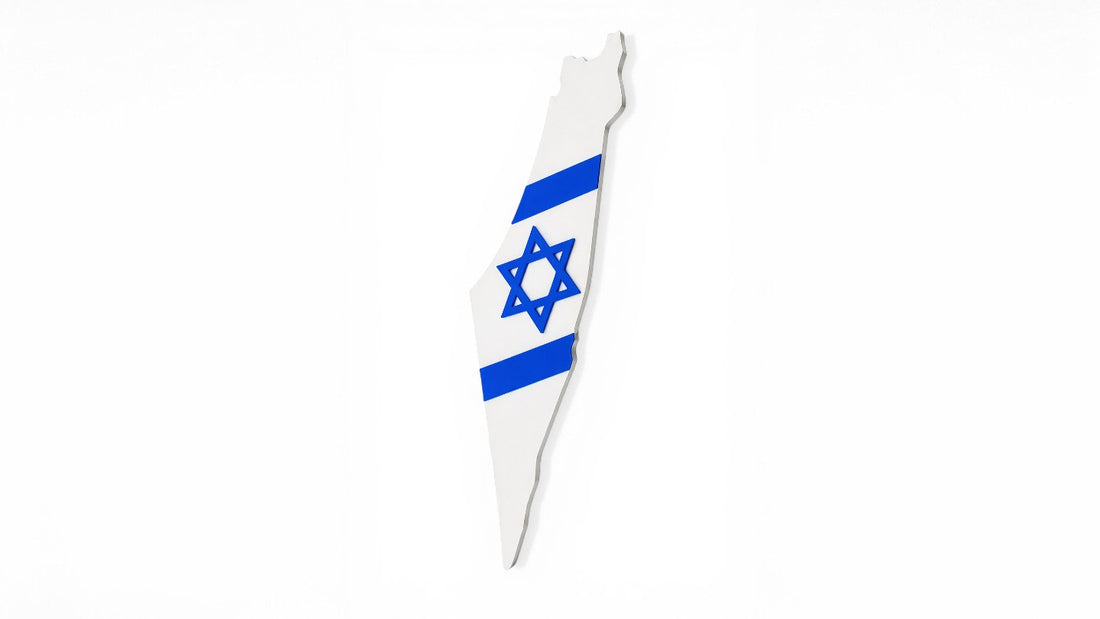 🇮🇱 מודל מפת ישראל מודפס בתלת־מימד
