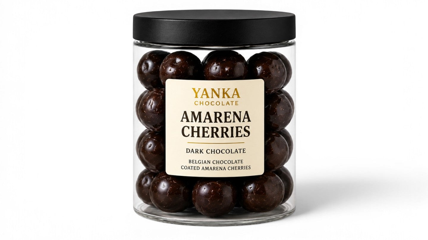 דובדבני אמרנה מצופים שוקולד בלגי 🍒🍫