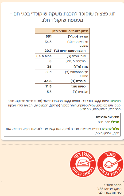 מארז של 2 פצצות שוקולד