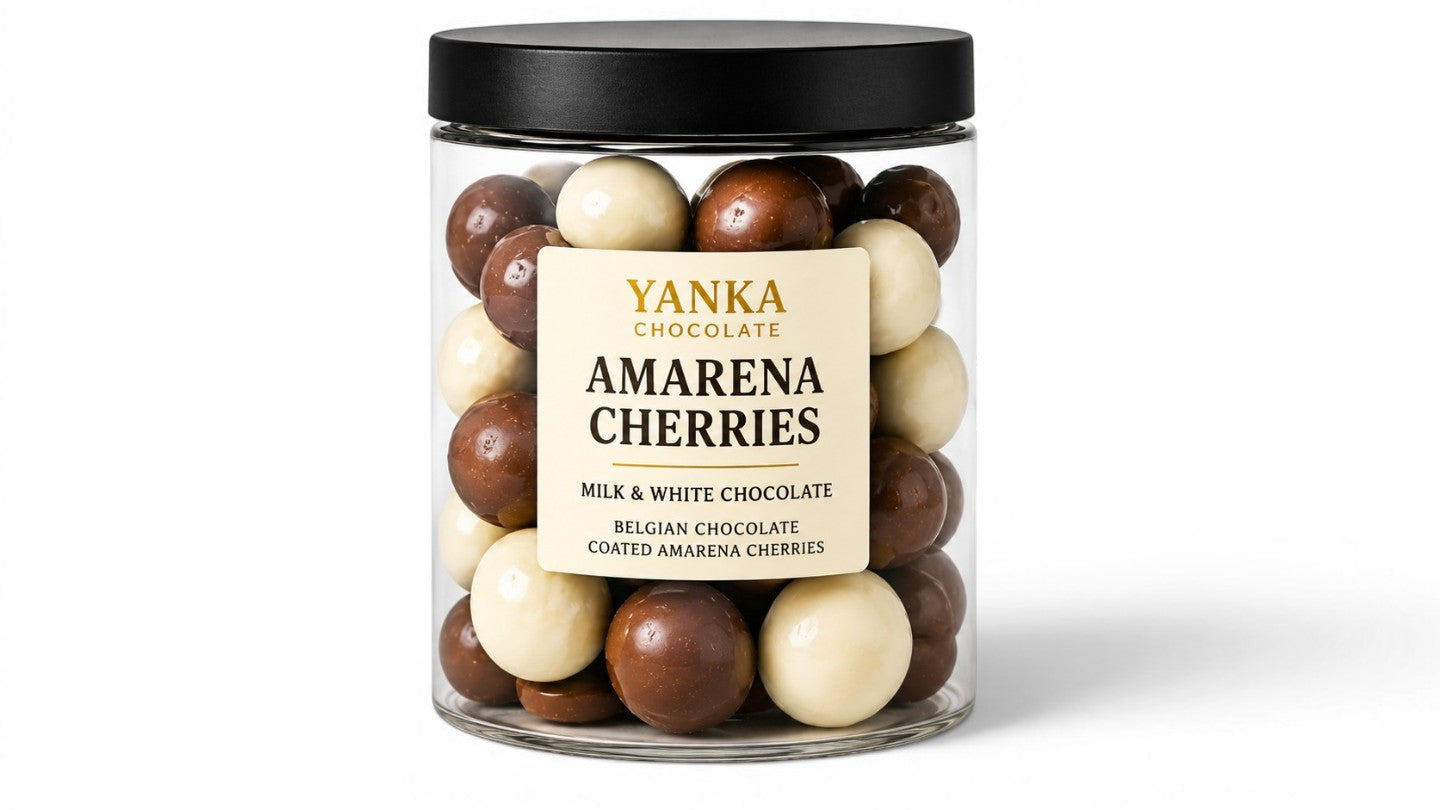 דובדבני אמרנה מצופים שוקולד בלגי 🍒🍫