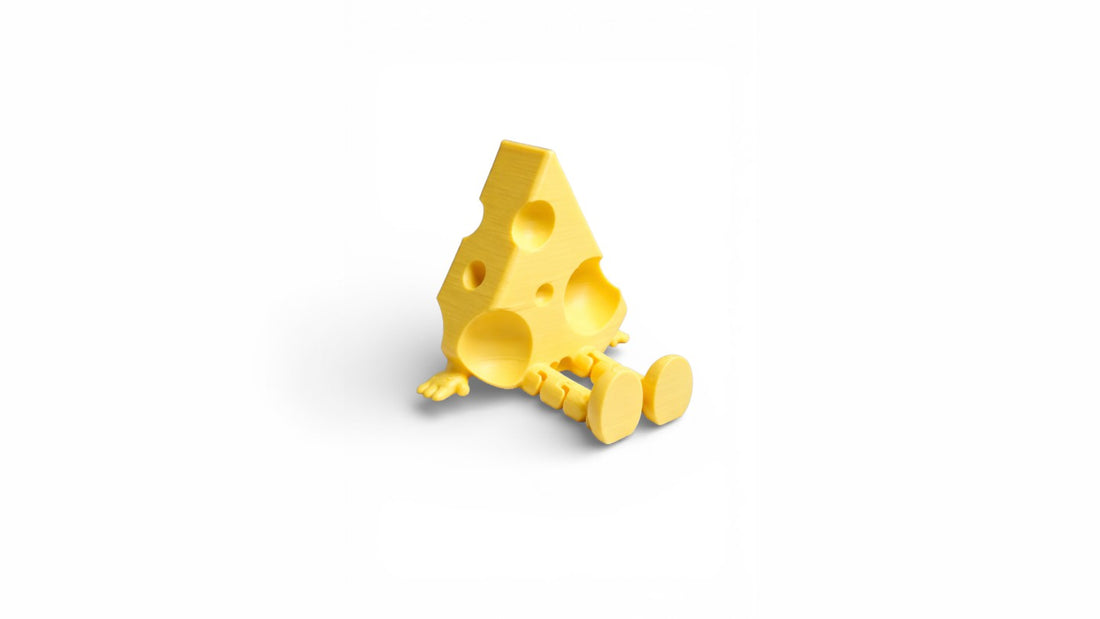 דמות גבינה שובבה בעיצוב ייחודי ומלא אופי 🧀